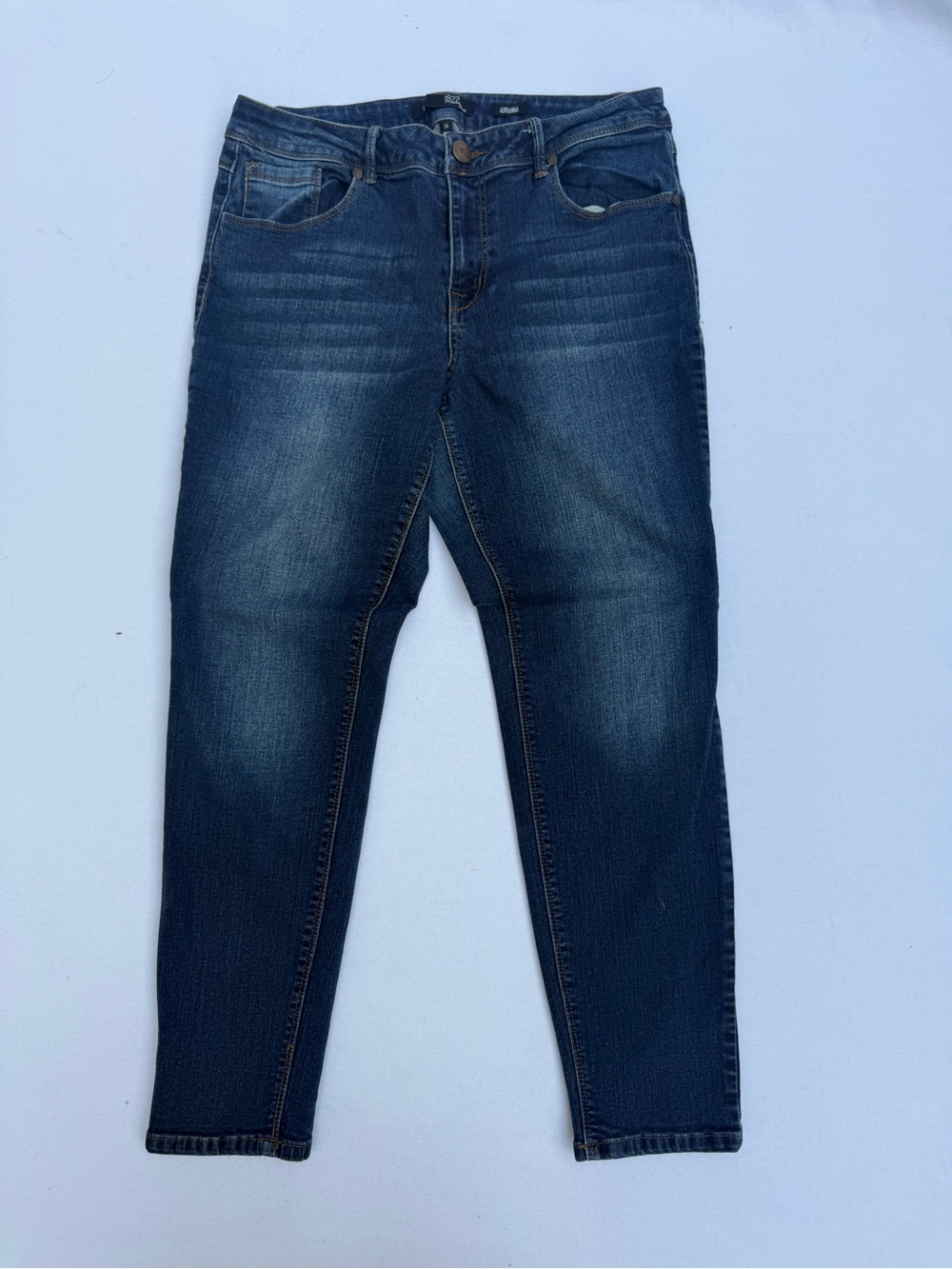 1822 Denim Adrianna Skinny Jeans Womens 14 Dark Wash Stretch